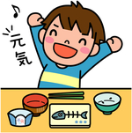 男の子　朝食イラスト.JPG